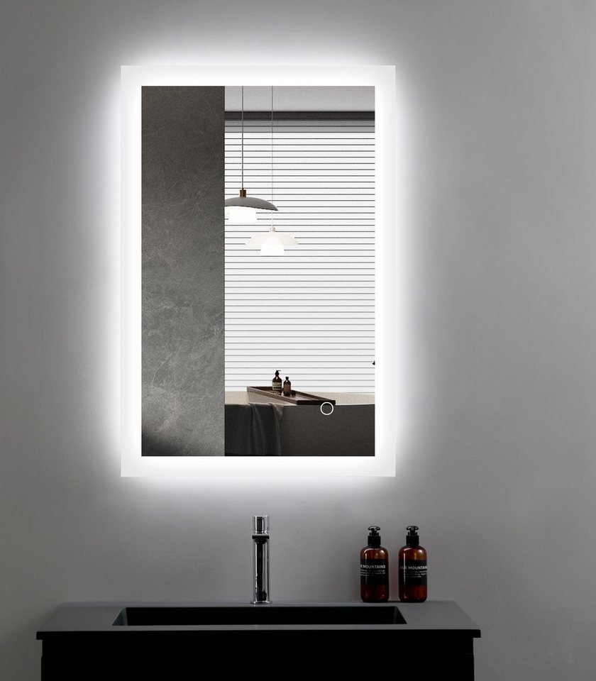 welltime LED-Lichtspiegel Harmony, mit Lichtfarbenwechsler und Dimmschalter, in verschiedenen Größen – Bild 2 von 5