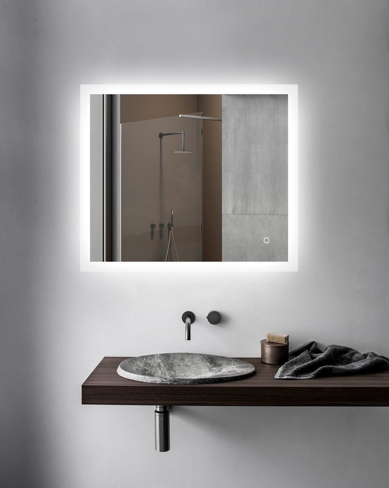 welltime LED-Lichtspiegel Harmony, mit Lichtfarbenwechsler und Dimmschalter, in verschiedenen Größen – Bild 2 von 5