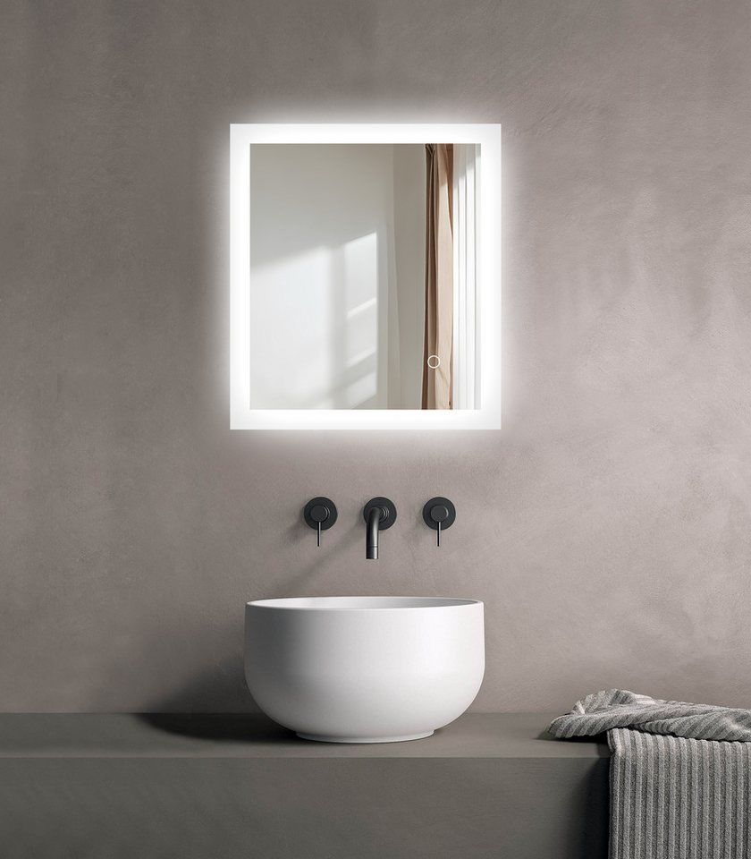 welltime LED-Lichtspiegel Harmony, mit Lichtfarbenwechsler und Dimmschalter, in verschiedenen Größen – Bild 2 von 5