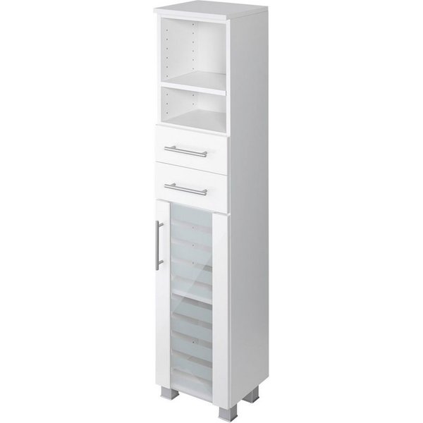 welltime Midischrank Jaca Breite 30 cm, mit MDF Hochglanz-Fronten