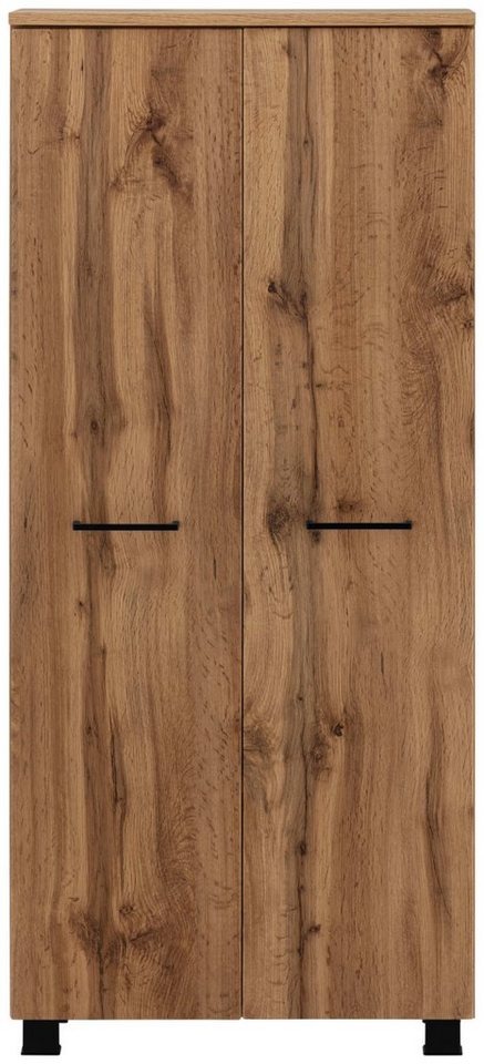 welltime Midischrank Trento, verschiedene Ausführungen und Farben Badmöbel, Badschrank, 60 cm breit, 2 Türen, viel Stauraum – Bild 2 von 5