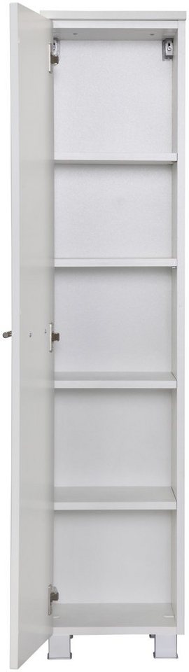 welltime Midischrank Trento, verschiedene Ausführungen und Farben Badmöbel, Breite 30 cm, 1 Tür, Made in Germany – Bild 3 von 5