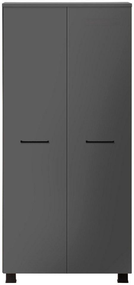 welltime Midischrank Trento, verschiedene Ausführungen und Farben Badmöbel, Badschrank, 60 cm breit, 2 Türen, viel Stauraum – Bild 2 von 5