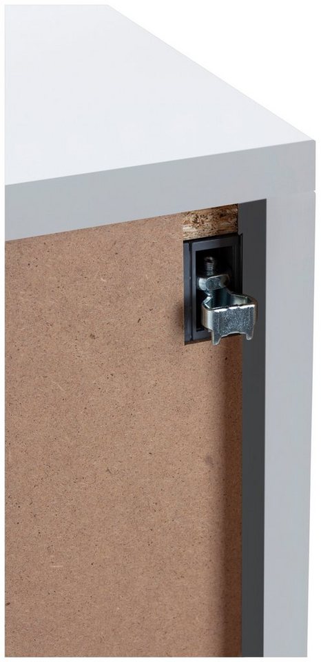 welltime Midischrank Trento, verschiedene Ausführungen und Farben Badmöbel, Badschrank, 60 cm breit, 2 Türen, viel Stauraum – Bild 5 von 5