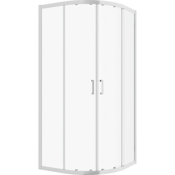 welltime Runddusche New Trento, BxT: 90x90 cm, Einscheibensicherheitsglas, Extrahohe 195cm, 6mm ESG, verbessertes Rollensystem