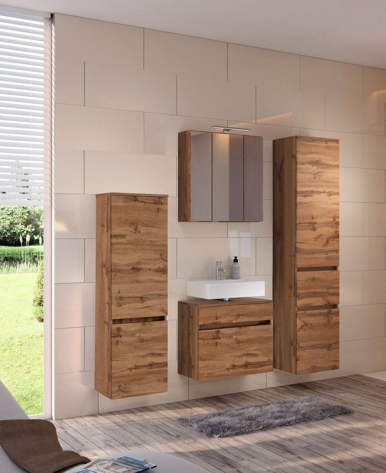 welltime Seitenschrank Baabe 40 cm breit, Softclose-Funktion, viel Stauraum – Bild 2 von 5