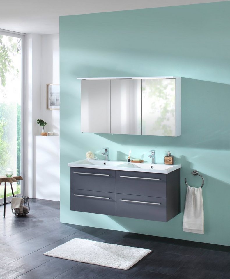 welltime Spiegelschrank Flex Breite 120 cm, mit 3D-Spiegeleffekt – Bild 2 von 5