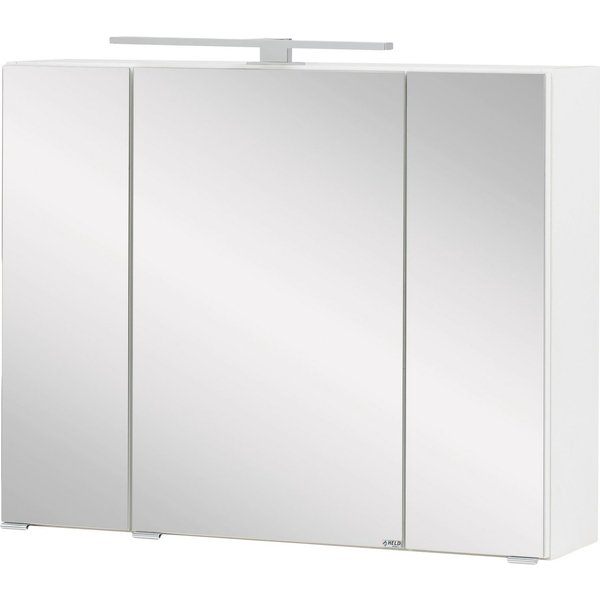welltime Spiegelschrank Kaunas 80 cm breit, Soft-Close-Funktion