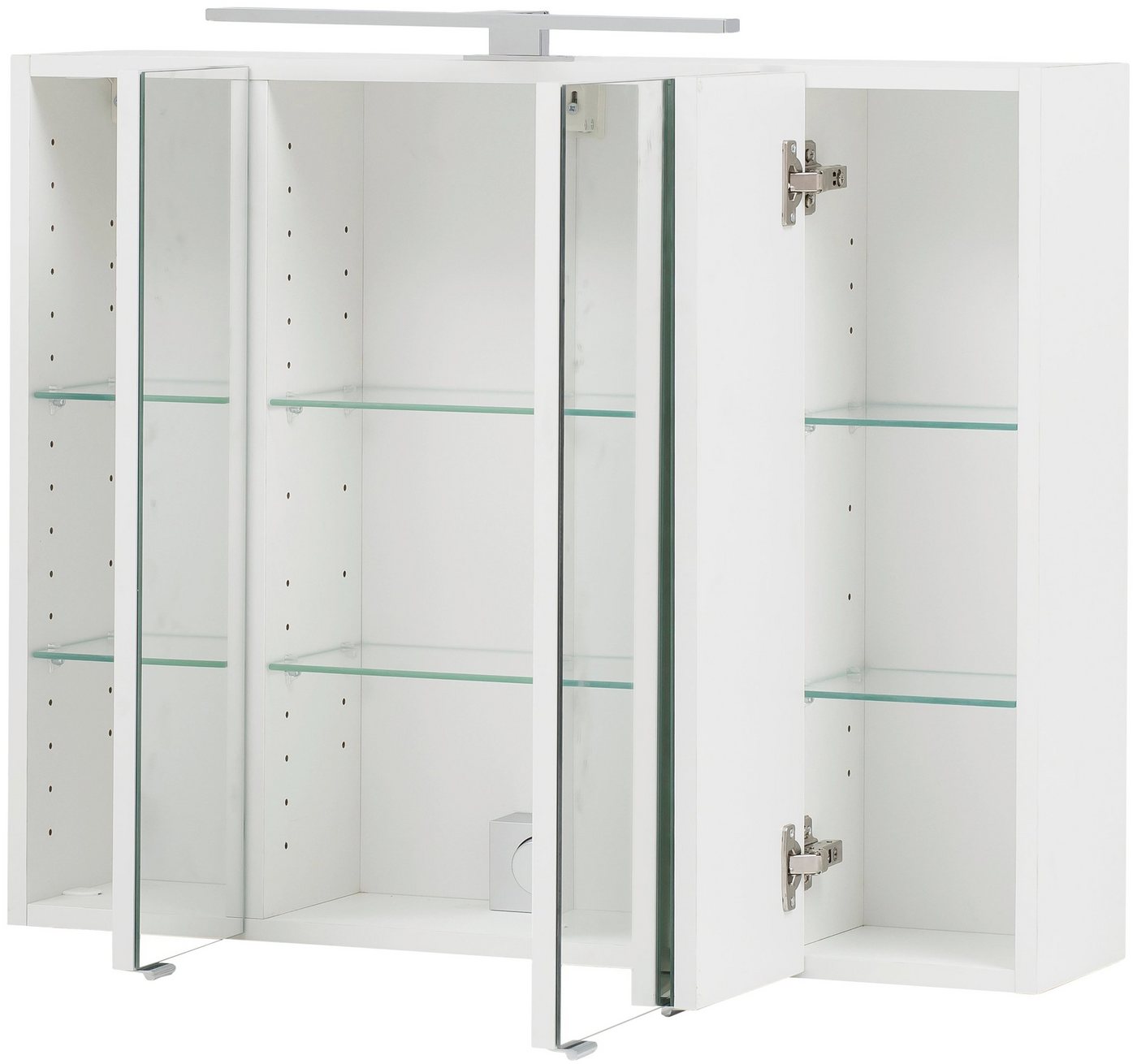 welltime Spiegelschrank Kaunas 80 cm breit, Soft-Close-Funktion – Bild 3 von 5