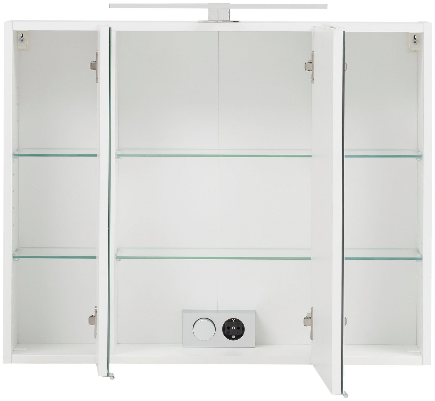 welltime Spiegelschrank Kaunas 80 cm breit, Soft-Close-Funktion – Bild 4 von 5