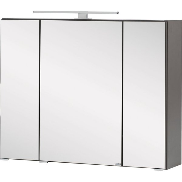 welltime Spiegelschrank Kaunas 80 cm breit, Soft-Close-Funktion