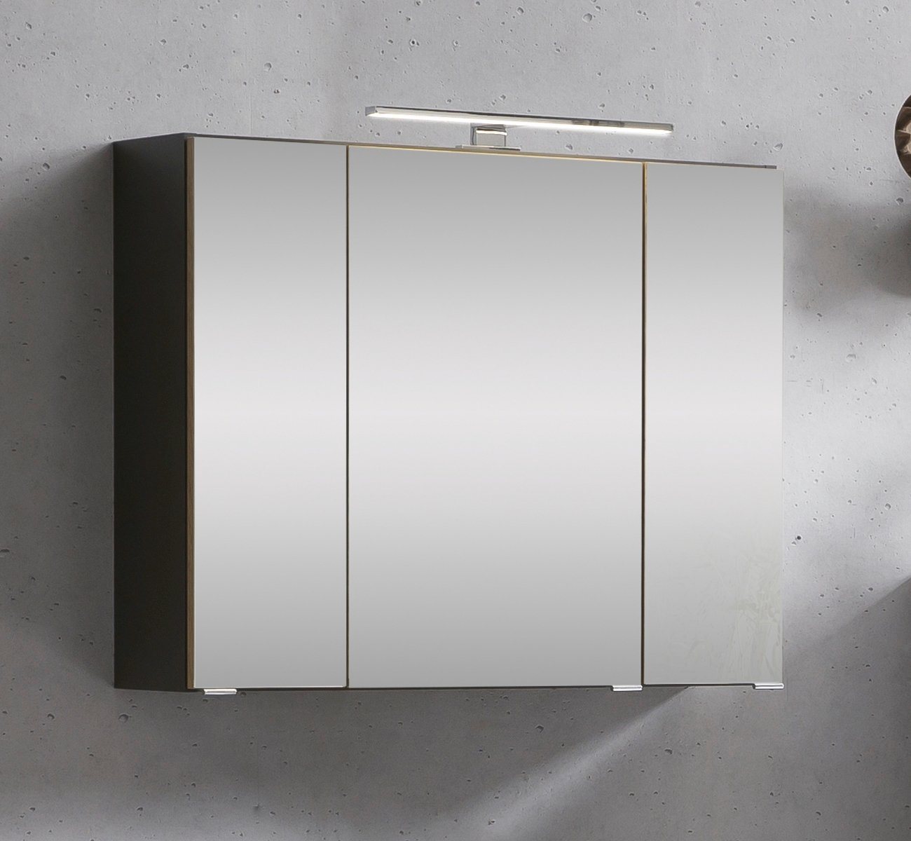 welltime Spiegelschrank Kaunas 80 cm breit, Soft-Close-Funktion – Bild 2 von 5