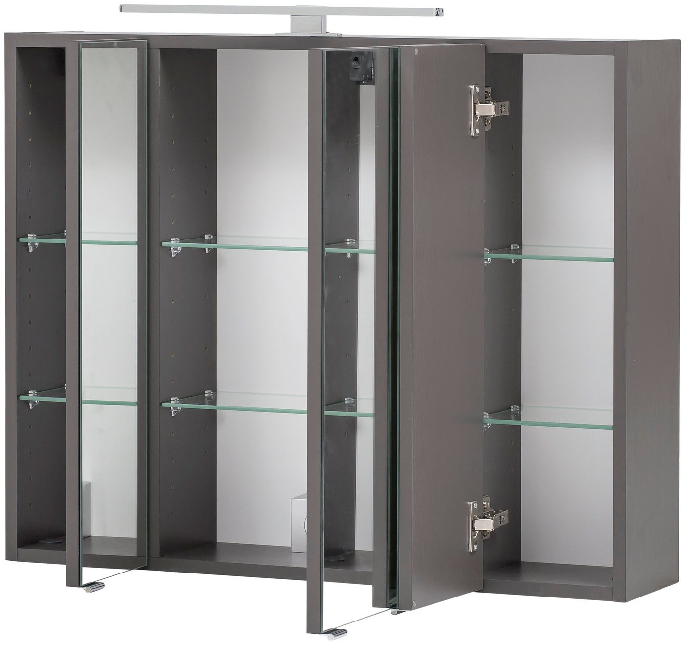 welltime Spiegelschrank Kaunas 80 cm breit, Soft-Close-Funktion – Bild 3 von 5