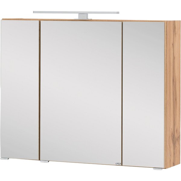 welltime Spiegelschrank Kaunas 80 cm breit, Soft-Close-Funktion