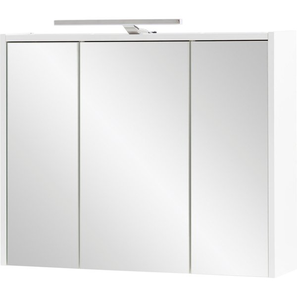 welltime Spiegelschrank List, Spiegelschrank, Made in Germany, B: 74,5 cm Solide Verarbeitung - Dieses Produkt ist in Deutschland gefertigt