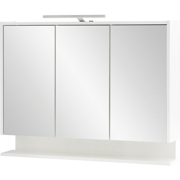 welltime Spiegelschrank List, Spiegelschrank, Made in Germany, B: 93,5 cm Solide Verarbeitung - Dieses Produkt ist in Deutschland gefertigt