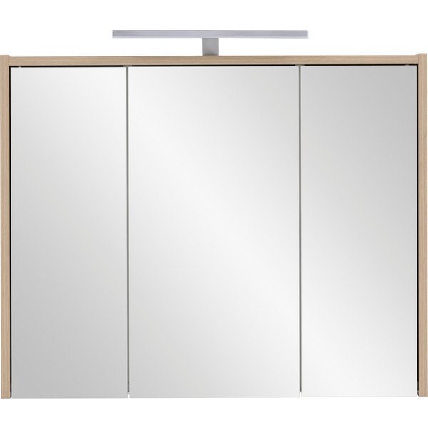 welltime Spiegelschrank List, Spiegelschrank, Made in Germany, B: 74,5 cm Solide Verarbeitung - Dieses Produkt ist in Deutschland gefertigt