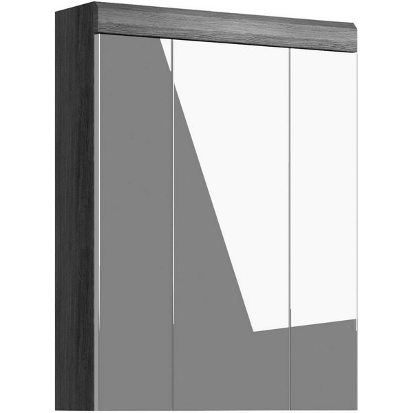 welltime Spiegelschrank SIENA, Breite 60cm, 3 Spiegeltüren, 9 Fächer, 6 Einlegeböden (TOPSELLER) in verschiedenen Farben erhältlich, Badmöbel, Badschrank, Schra