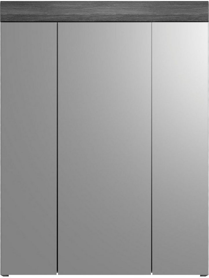 welltime Spiegelschrank SIENA, Breite 60cm, 3 Spiegeltüren, 9 Fächer, 6 Einlegeböden (TOPSELLER) in verschiedenen Farben erhältlich, Badmöbel, Badschrank, Schra – Bild 4 von 5