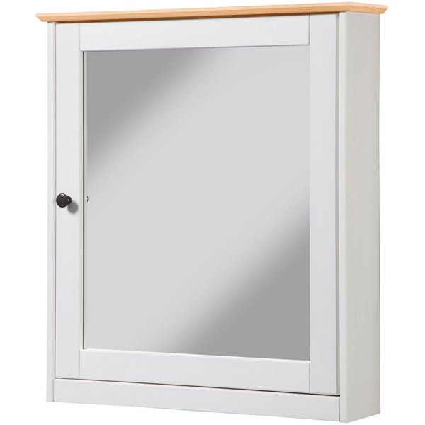 welltime Spiegelschrank Sylt/ Rügen/ Modern Breite 60,5 cm, aus massivem Kiefernholz