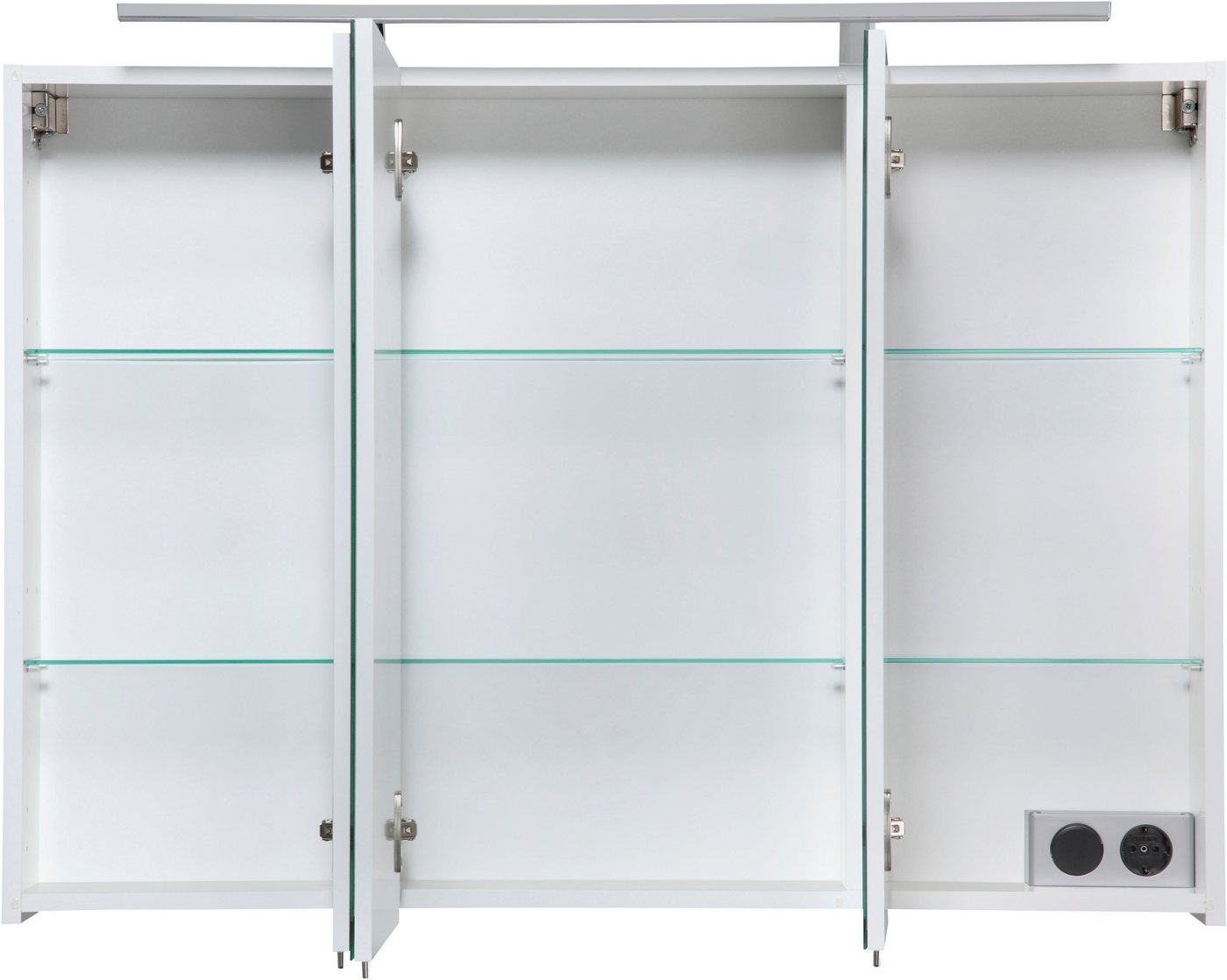 welltime Spiegelschrank Torino, Spiegelschrank, Made in Germany, B: 100 cm Solide Verarbeitung - Dieses Produkt ist in Deutschland gefertigt – Bild 3 von 5