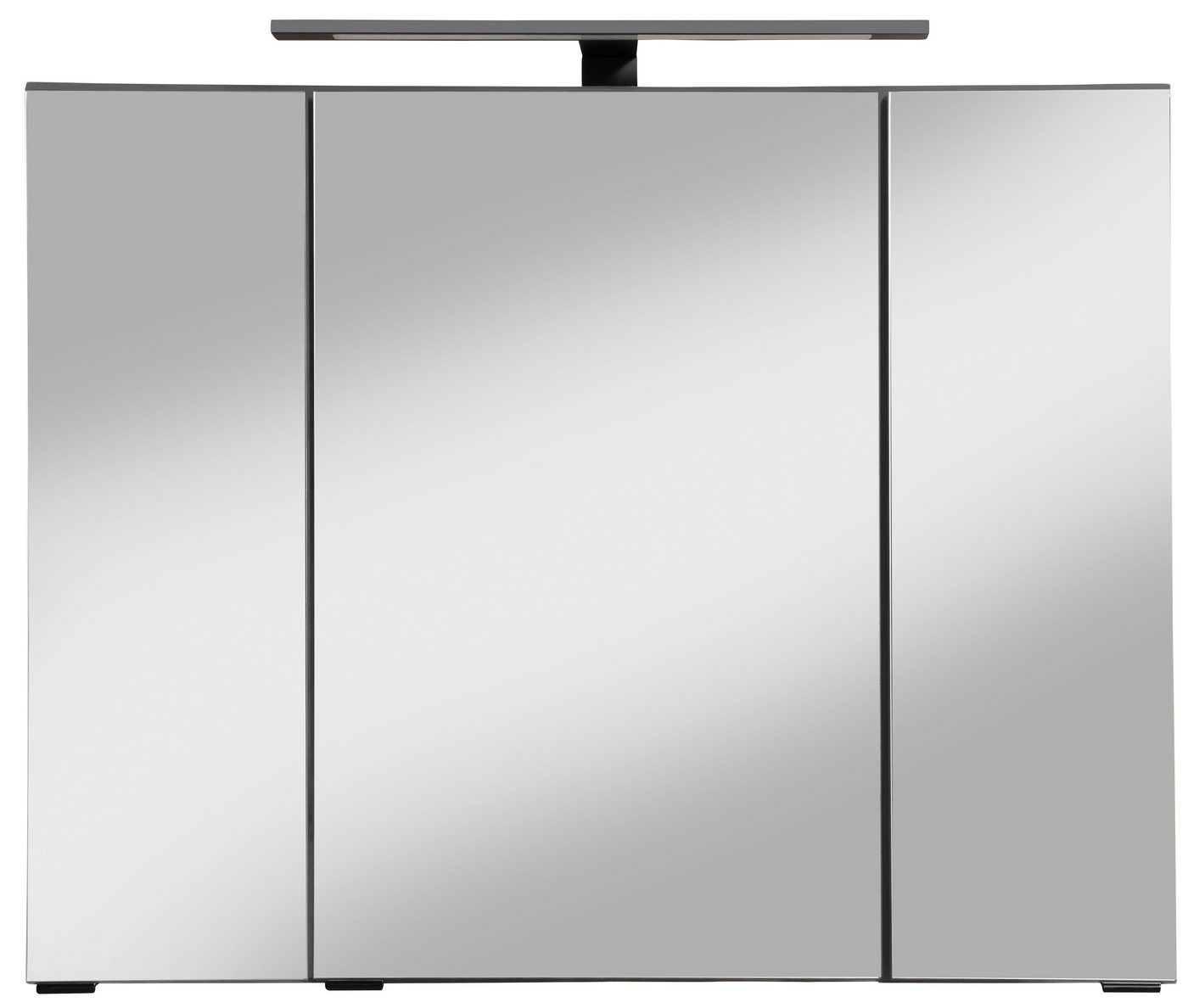 welltime Spiegelschrank Trento, verschiedene Ausführungen und Farben Breite 80 cm, mit 3D-Effekt, Spiegeltüren, Inklusive LED-Beleuchtung – Bild 3 von 5