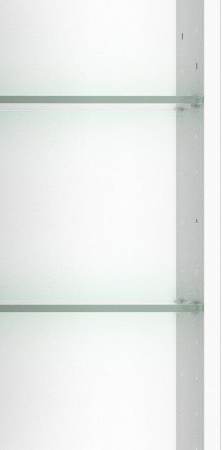 welltime Spiegelschrank Trento, verschiedene Ausführungen und Farben Breite 80 cm, mit 3D-Effekt, Spiegeltüren, Inklusive LED-Beleuchtung – Bild 3 von 5