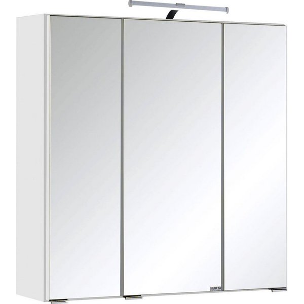 welltime Spiegelschrank Trento, verschiedene Ausführungen und Farben Breite 60 cm, mit 3D-Effekt, Spiegeltüren, Inklusive LED-Beleuchtung