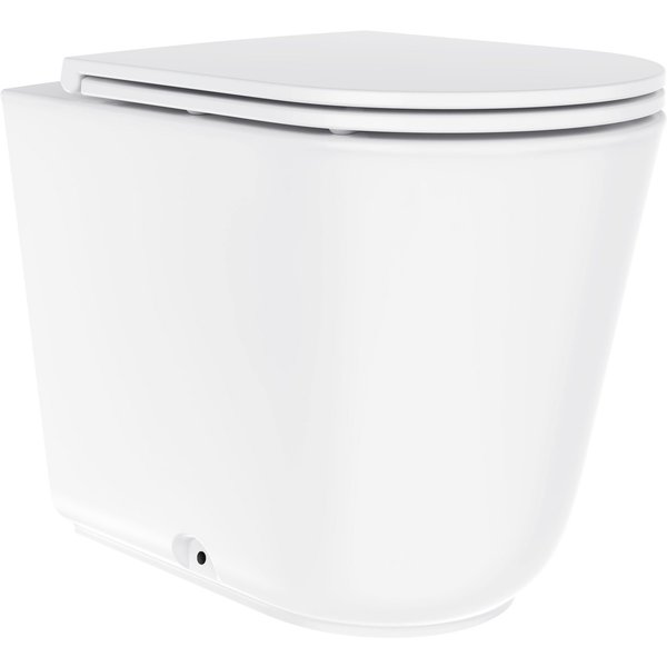 welltime Tiefspül-WC Cascata Design, bodenstehend, Abgang waagerecht, Vortex-Flush