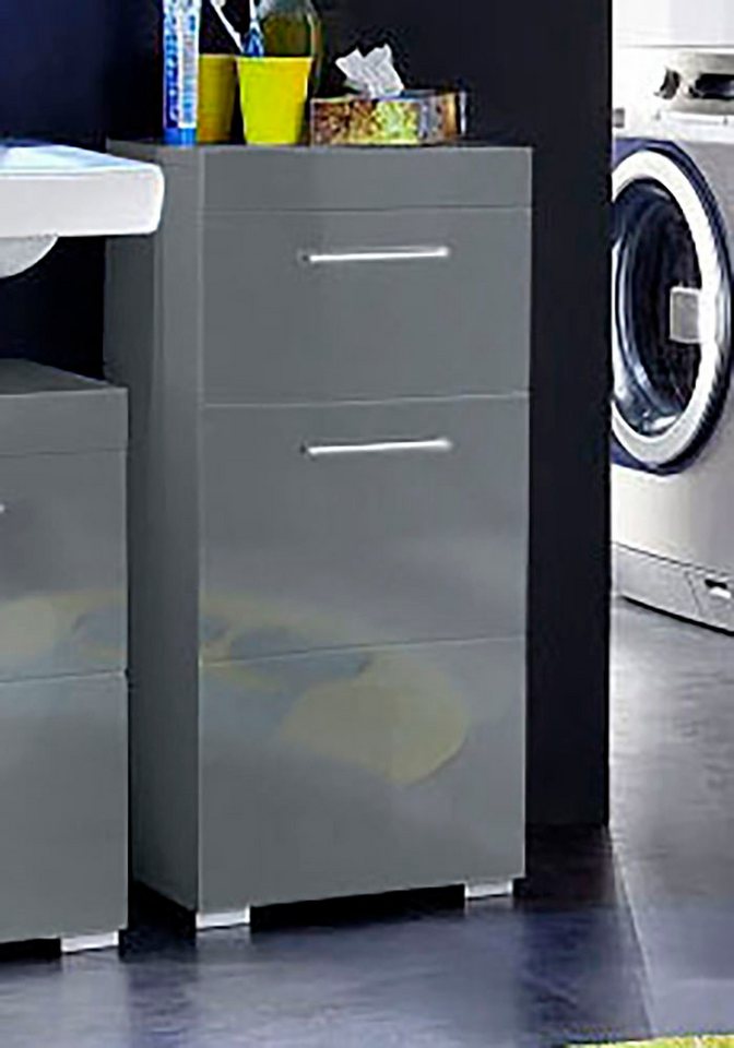 welltime Unterschrank Avena Badezimmerkommode mit 1 Schublade und 1 Tür - Maße (B/T/H) 37/31/79 cm – Bild 5 von 5