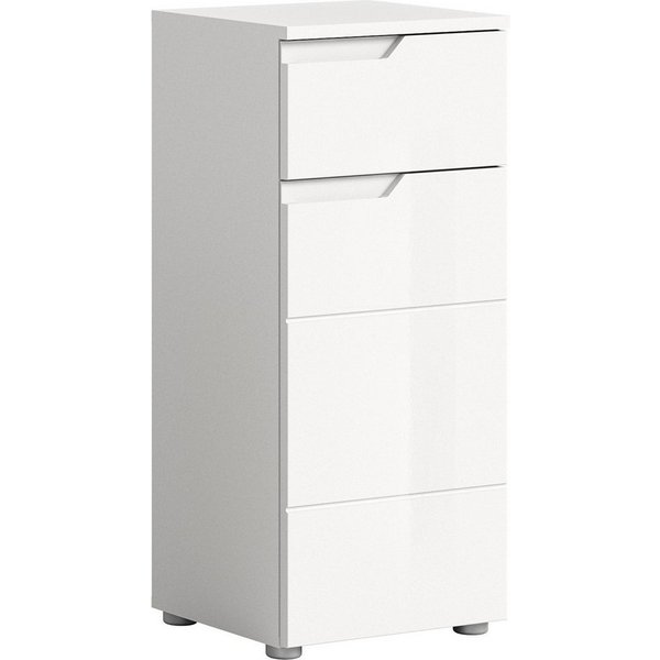 welltime Unterschrank CAPRI, Höhe 87 cm, 1 Schubkasten, 1 Tür mit Softclose-Funktion Standschrank, Badschrank, Kommode, Badkommode, Anrichte, Midischrank