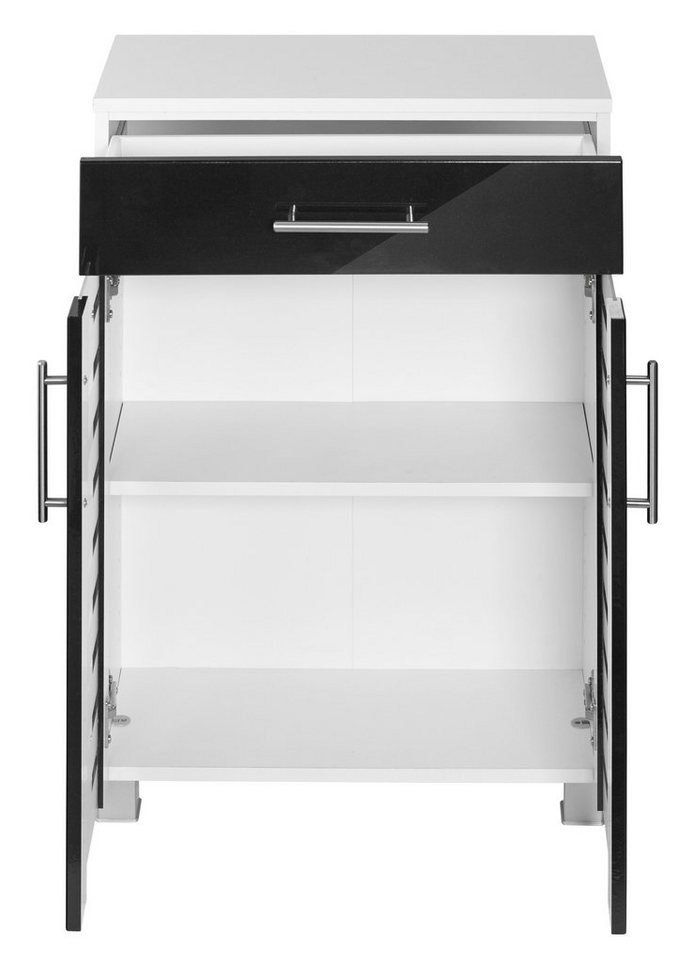 welltime Unterschrank Jaca Breite 60 cm, mit MDF Hochglanz-Fronten – Bild 3 von 5