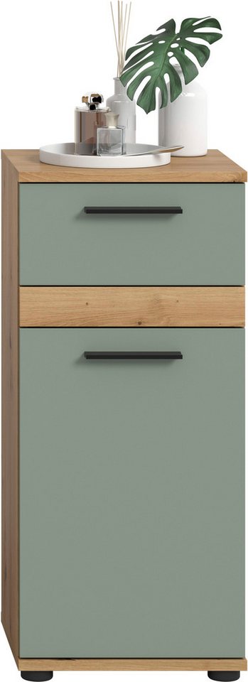 welltime Unterschrank LUCCA, Breite 35cm, 1 Tür (TA wechselbar), 1 Schubkasten – Bild 3 von 5