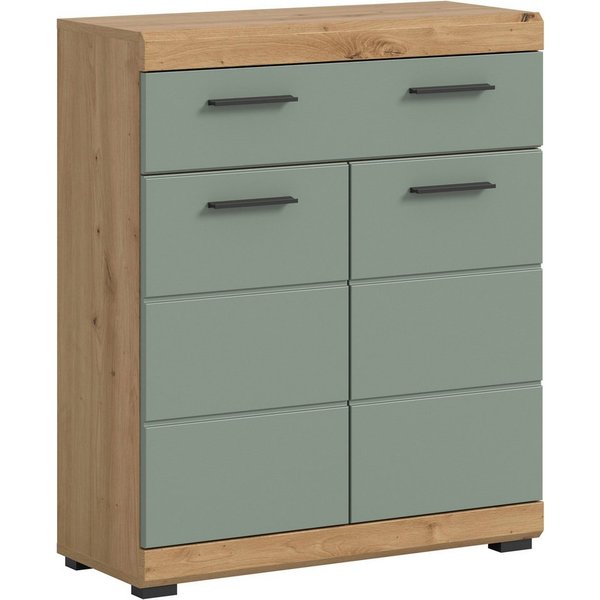 welltime Unterschrank SIENA, Breite 74cm, 2 Tür, 1 Schubkasten, 2 Fächer, MDF-Front (TOPSELLER) in verschiedenen Farben erhältlich, Badmöbel, Badschrank, Kommod