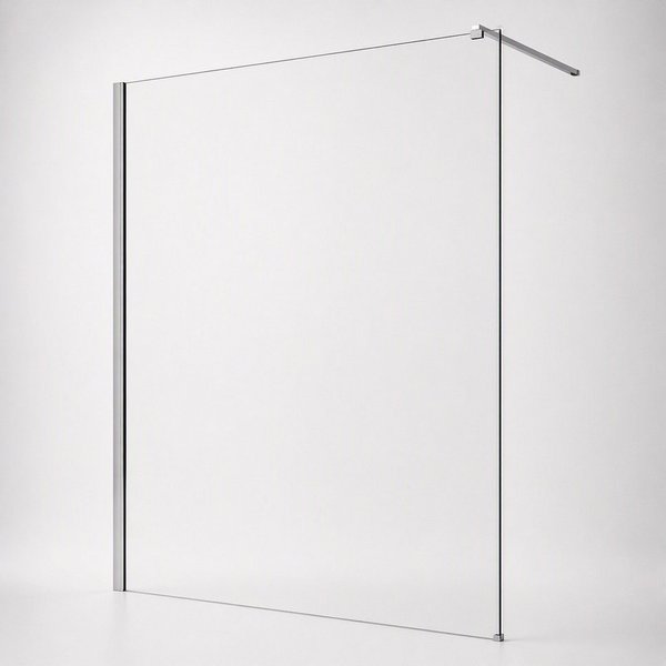 welltime Walk-in-Dusche Tropea, Einscheibensicherheitsglas, (1 tlg), 8mm ESG und Antikalkversiegelung, Extra Dick, Extra Hoch