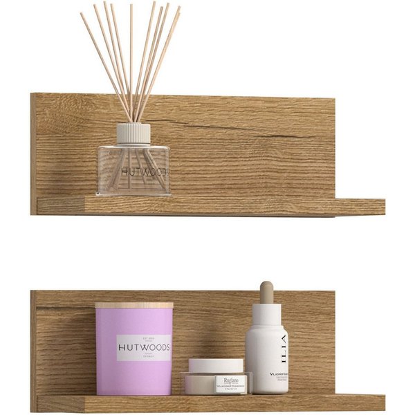 welltime Wandregal VANN, 2er Set Wandboard, inkl. Montagematerial zur Wandmontage