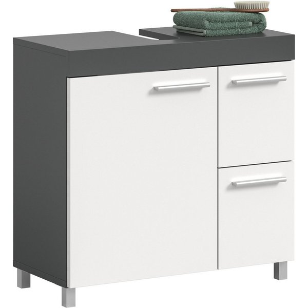 welltime Waschbeckenunterschrank HANO, Badezimmer, WBU, Waschtisch, Kommode, Unterschrank (in 2 verschiedenen Farben und 2 verschiedenen Ausstattungen erhältlic