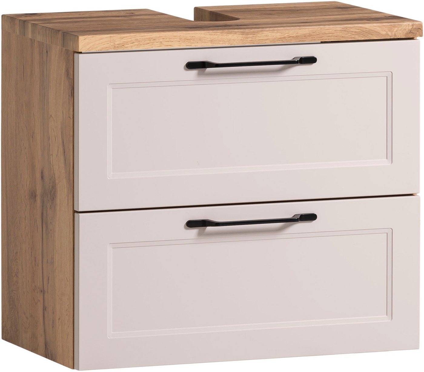 welltime Waschbeckenunterschrank Lana Badmöbel, 2 Schubladen, 60 cm breit – Bild 3 von 5