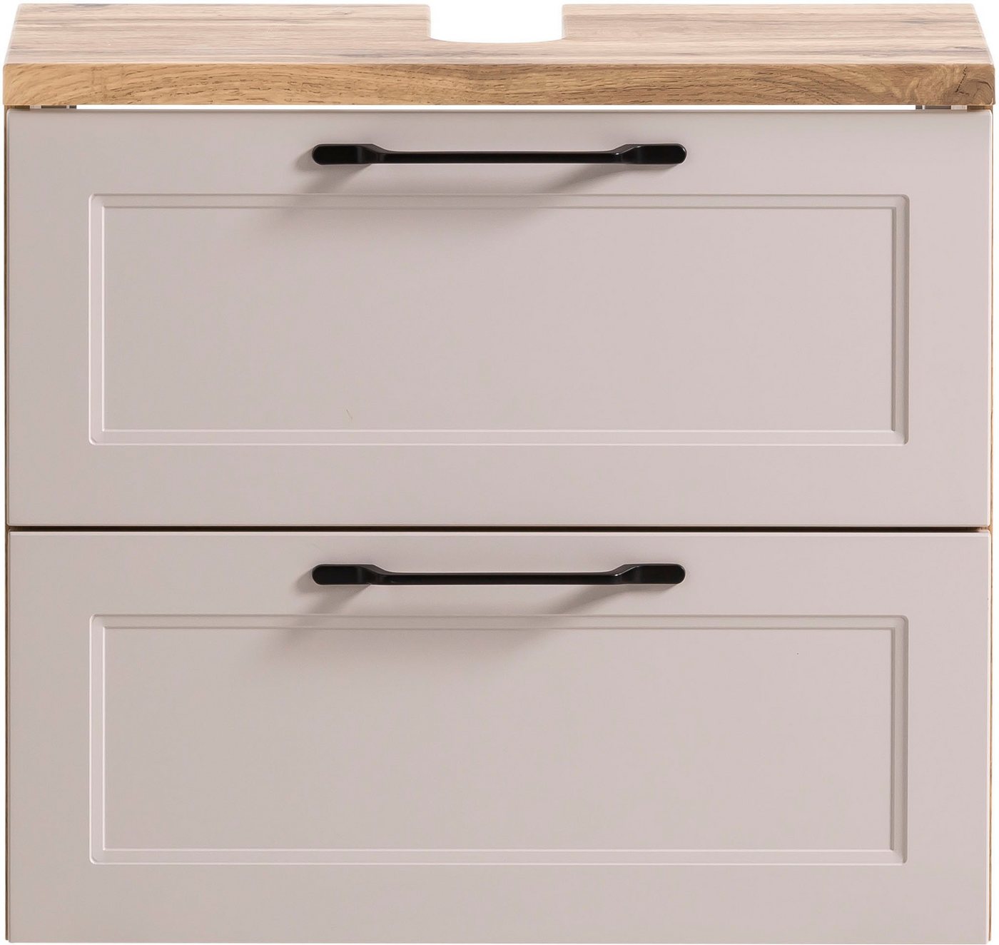 welltime Waschbeckenunterschrank Lana Badmöbel, 2 Schubladen, 60 cm breit – Bild 4 von 5