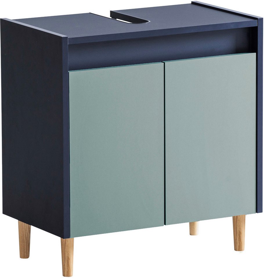 welltime Waschbeckenunterschrank Lovis, Waschbeckenunterschrank, Made in Germany, B: 56 cm Solide Verarbeitung - Dieses Produkt ist in Deutschland gefertigt – Bild 2 von 4