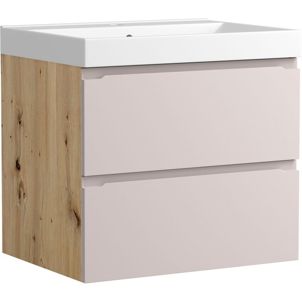 welltime Waschtisch CABO, Waschtisch, Kaschmir, griffloses Design