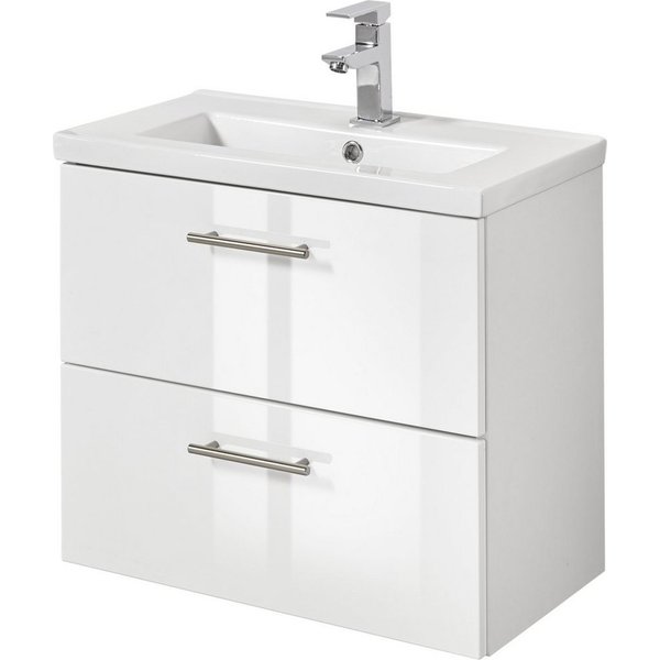 welltime Waschtisch Trento, verschiedene Ausführungen und Farben, Breite 60 cm, Tiefe 36 cm, SlimLine Badmöbel, Waschplatz