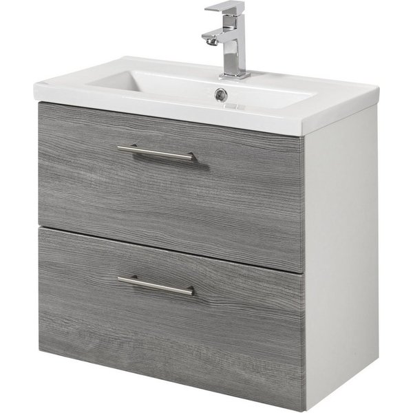 welltime Waschtisch Trento, verschiedene Ausführungen und Farben, Breite 60 cm, Tiefe 36 cm, SlimLine Badmöbel, Waschplatz