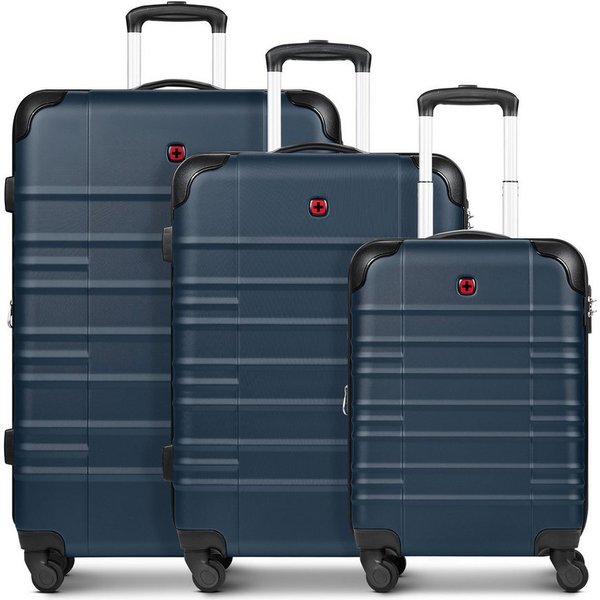 Wenger Trolleyset Amplar Evo, 4 Rollen, (3-teilig, 3 tlg), ABS