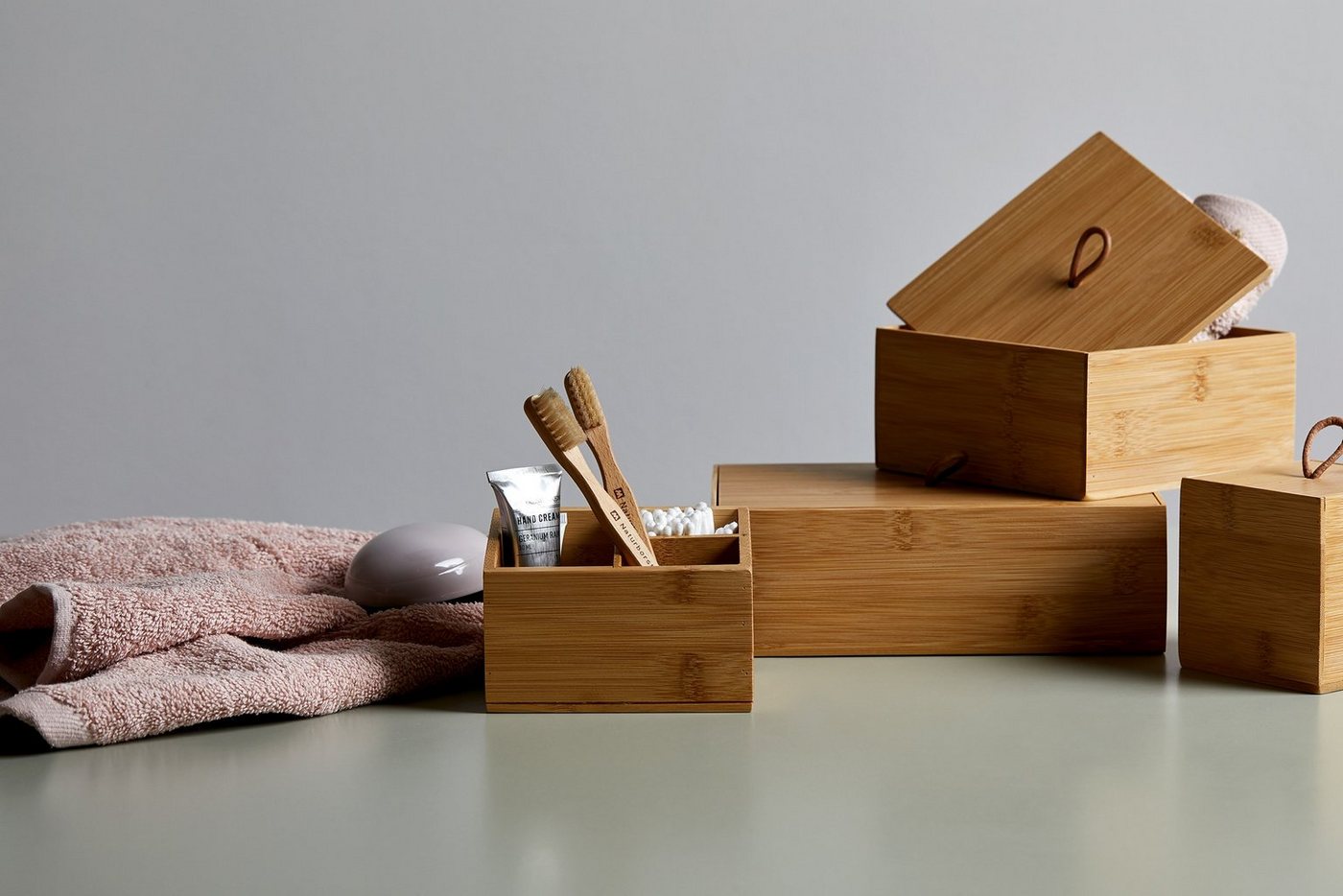 WENKO Aufbewahrungsbox Terra (1 St), mit Deckel und praktischer Schlaufe – Bild 2 von 5