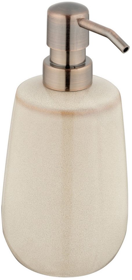 WENKO Badaccessoire-Set Sirmione, Set, Seifenspender und Zahnputzbecher, Keramik mit individueller Glasur – Bild 5 von 5