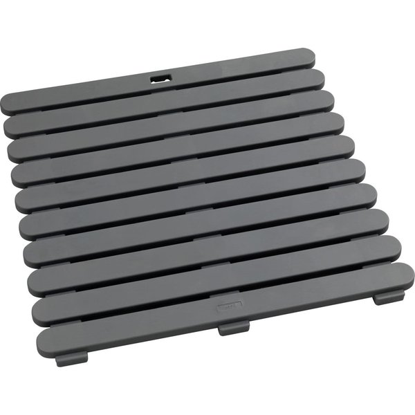 WENKO Badematte, Höhe 3 mm, rutschhemmend beschichtet, Kunststoff, rechteckig, Ideal für Dusche, Bad, Sauna und Poolbereich