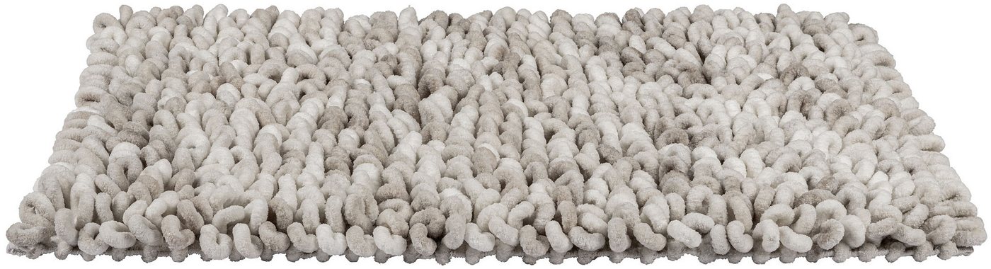 WENKO Badematte Lerici, Höhe 60 mm, rutschhemmend beschichtet, Materialmix, rechteckig, fusselfreier Badteppich, 3D-Struktur, hohe Feuchtigkeitsaufnahme – Bild 5 von 5