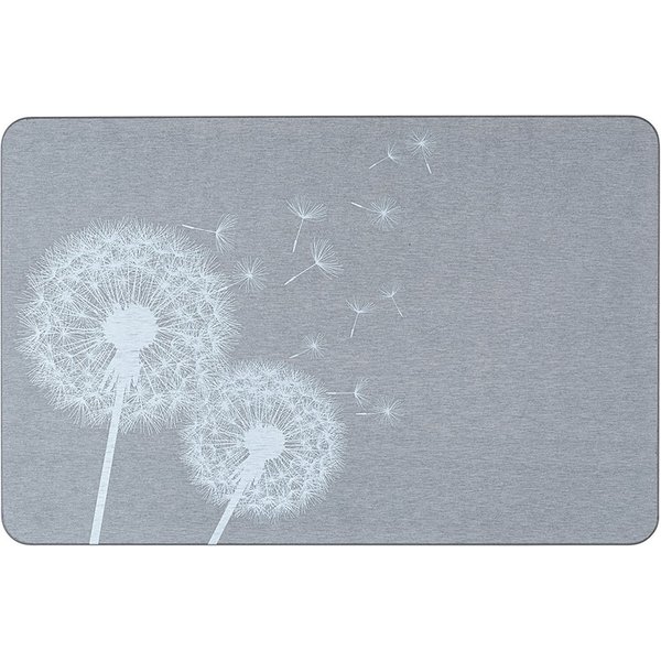 WENKO Badematte Modell Astera, Höhe 10 mm, schnell trocknend, rechteckig, rutschfest, stark wasserabsorbierend, aus Kieselgur
