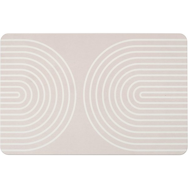 WENKO Badematte Modell Nazca, Höhe 10 mm, schnell trocknend, rechteckig, rutschfest, stark wasserabsorbierend, aus Kieselgur